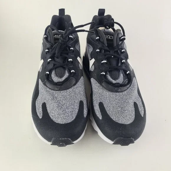 Nike Air Max 270 React Black Running Sneakers Athletic Mens Shoes - Picture 4 of 11
